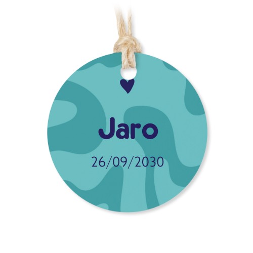 Boîtes en métal avec couvercle en bois sticker rond (lot de 12)