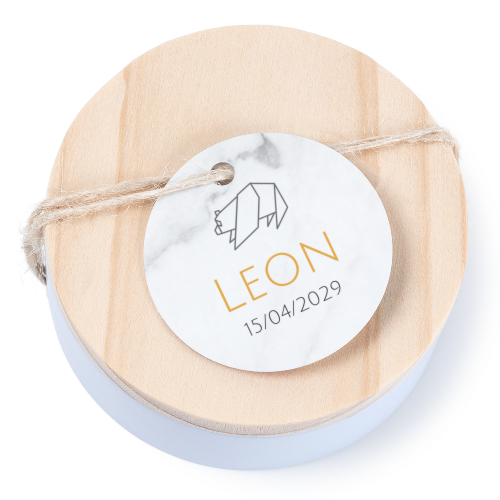 Geschenkdoosje met rond label - set van 12 Geschenkdoosje met rond label - set van 12