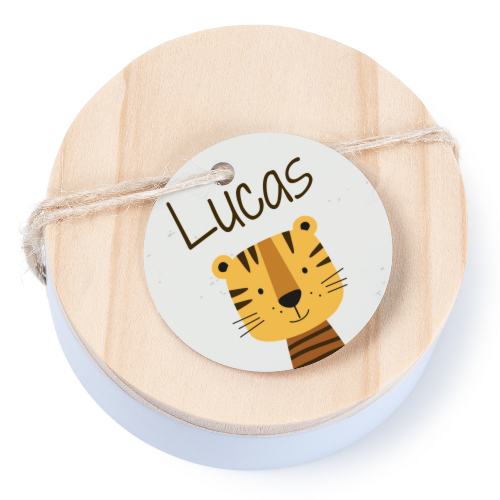 Geschenkdoosje met rond label - set van 12 Geschenkdoosje met rond label - set van 12