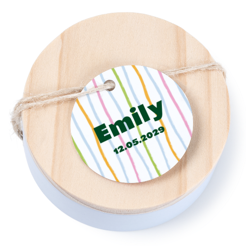 Geschenkdoosje met rond label - set van 12 Geschenkdoosje met rond label - set van 12