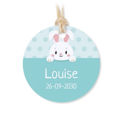 Metallbox med rund etikett - 12 st