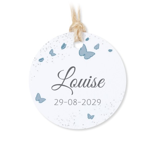 Boîtes en métal avec couvercle en bois sticker rond (lot de 12)