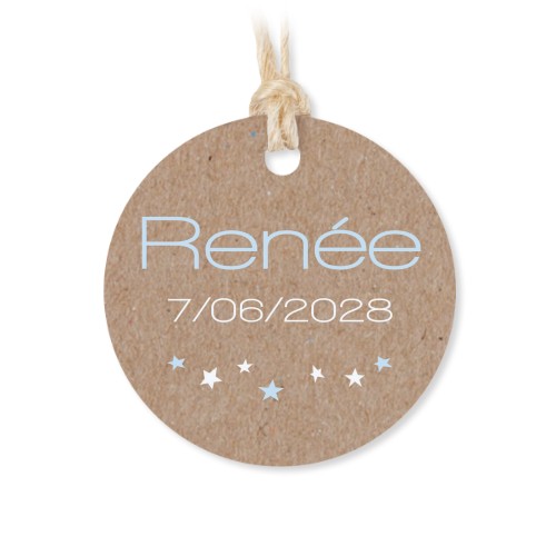 Boîtes en métal avec couvercle en bois sticker rond (lot de 12)