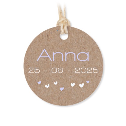 Boîtes en métal avec couvercle en bois sticker rond (lot de 12)