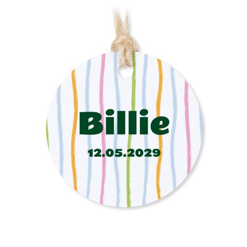 Geschenkdoosje met rond label - set van 12