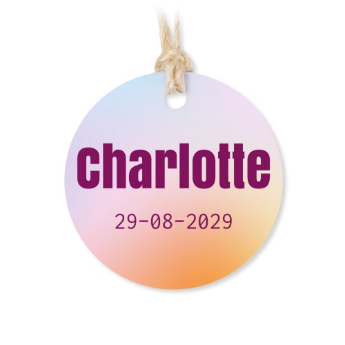 Metallboks med rund etikett – 12 stk