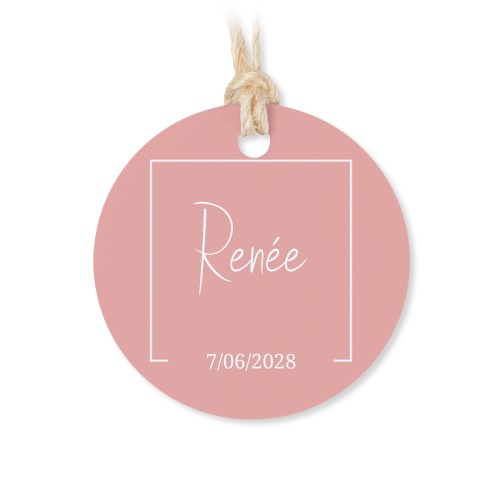 Metaldåse med rund etiket – 12 stk