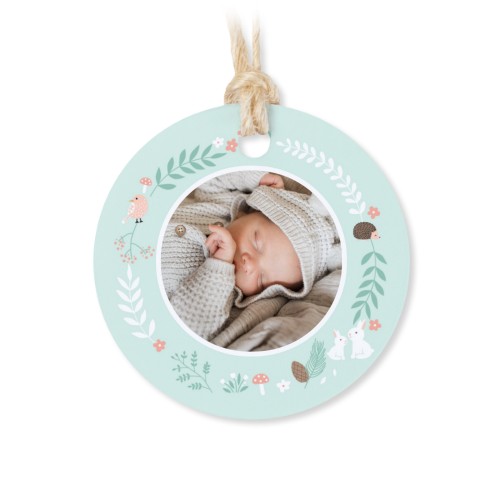 Boîtes en métal avec couvercle en bois sticker rond (lot de 12)