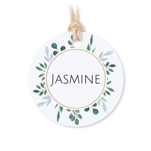 Metallbox med rund etikett - 12 st