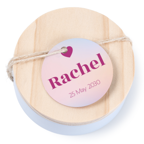 Colour Block Heart - Text Only