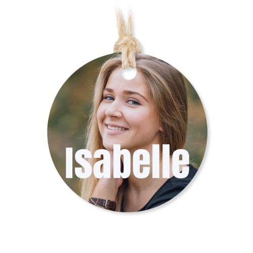 Tin box wooden lid round label - set of 12