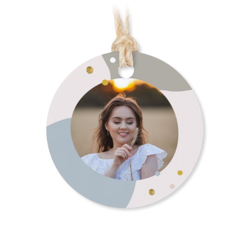 Tin box wooden lid round label - set of 12 Tin box wooden lid round label - set of 12