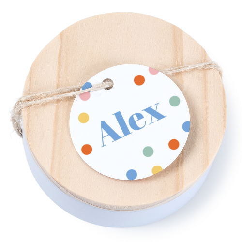 Geschenkdoosje met rond label - set van 12 Geschenkdoosje met rond label - set van 12
