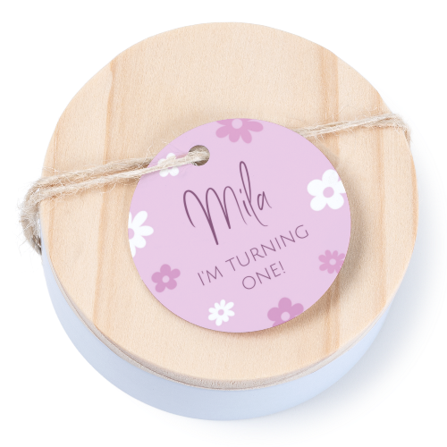 Geschenkdoosje met rond label - set van 12 Geschenkdoosje met rond label - set van 12