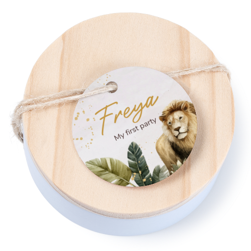 Geschenkdoosje met rond label - set van 12 Geschenkdoosje met rond label - set van 12