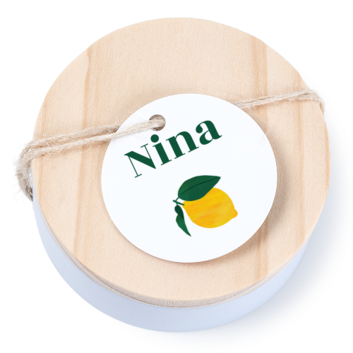 Geschenkdoosje met rond label - set van 12 Geschenkdoosje met rond label - set van 12