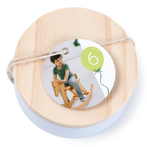 Geschenkdoosje met rond label - set van 12
