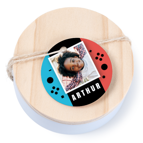 Geschenkdoosje met rond label - set van 12