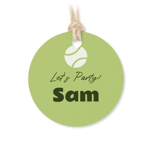 Tin box wooden lid round label - set of 12