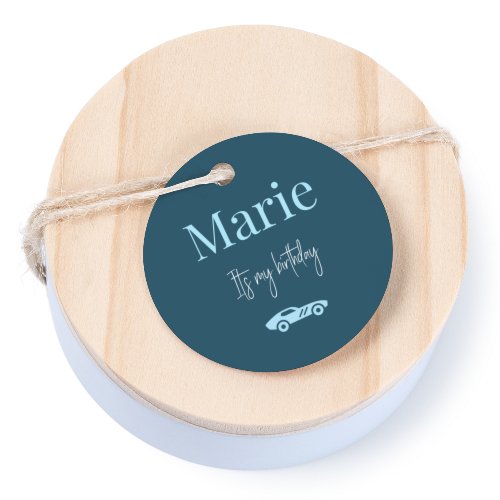 Geschenkdoosje met rond label - set van 12 Geschenkdoosje met rond label - set van 12