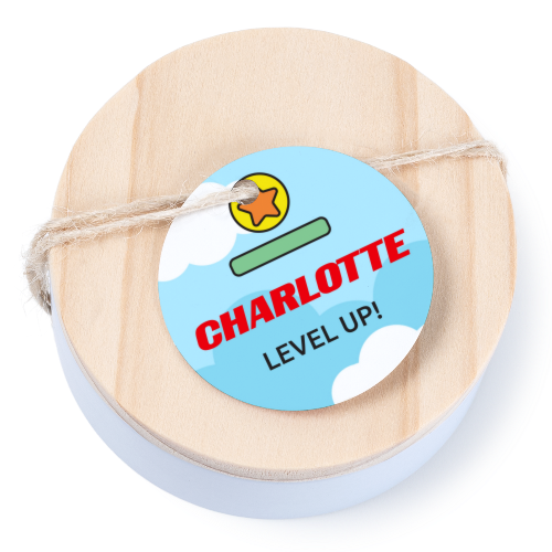 Geschenkdoosje met rond label - set van 12 Geschenkdoosje met rond label - set van 12