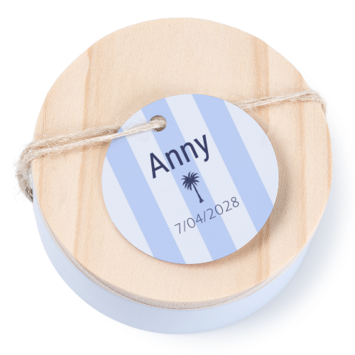 Boßtes en métal avec couvercle en bois sticker rond (lot de 12) Boßtes en métal avec couvercle en bois sticker rond (lot de 12)