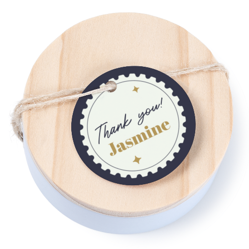 Geschenkdoosje met rond label - set van 12 Geschenkdoosje met rond label - set van 12