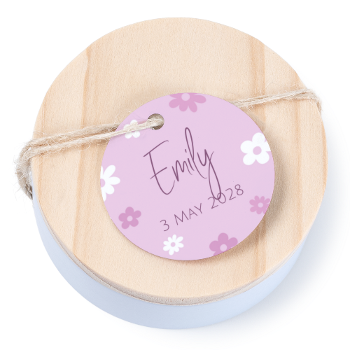 Geschenkdoosje met rond label - set van 12 Geschenkdoosje met rond label - set van 12