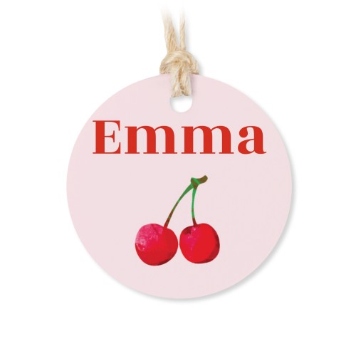 Tin box wooden lid round label - set of 12