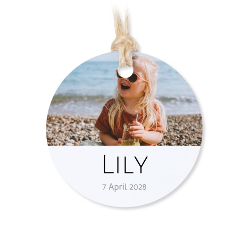 Geschenkdose mit graviertem Holzdeckel und runden Stickern- 12 Stk.