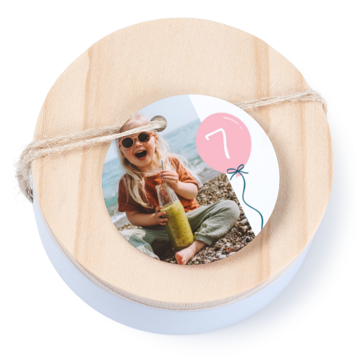 Geschenkdoosje met rond label - set van 12