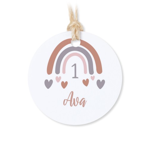 Boîtes en métal avec couvercle en bois sticker rond (lot de 12)