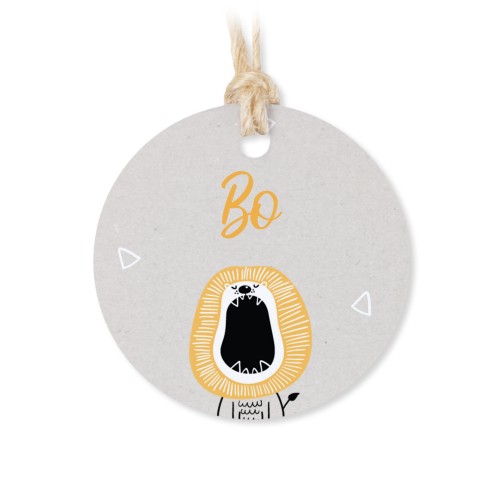 Metaldåse med rund etiket – 12 stk