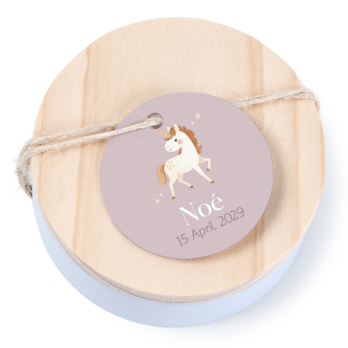 Geschenkdoosje met rond label - set van 12 Geschenkdoosje met rond label - set van 12