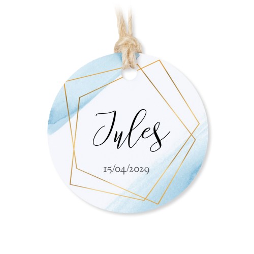 Geschenkdoosje met rond label - set van 12