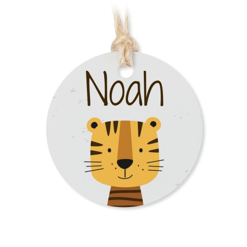 Metallbox med rund etikett - 12 st