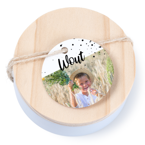 Geschenkdoosje met rond label - set van 12 Geschenkdoosje met rond label - set van 12