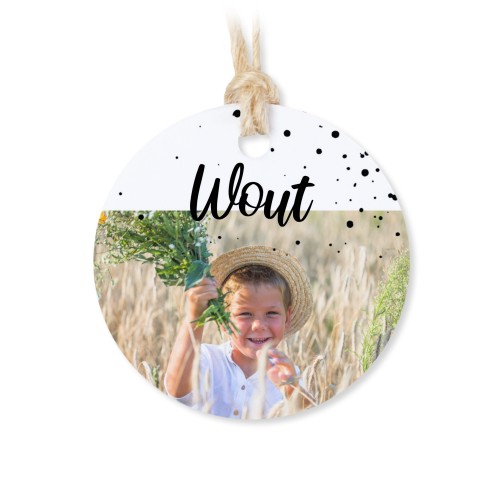 Boîtes en métal avec couvercle en bois sticker rond (lot de 12)