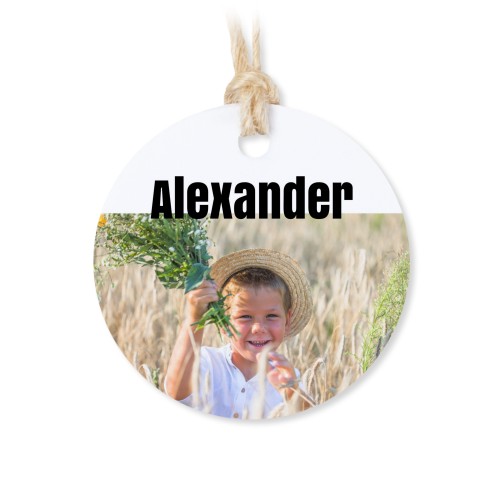 Geschenkdose mit graviertem Holzdeckel und runden Stickern- 12 Stk.