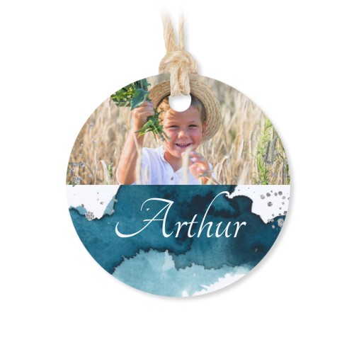 Metallirasia pyöreällä etiketillä - 12 kpl