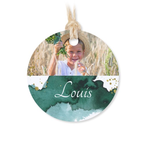 Metallirasia pyöreällä etiketillä - 12 kpl