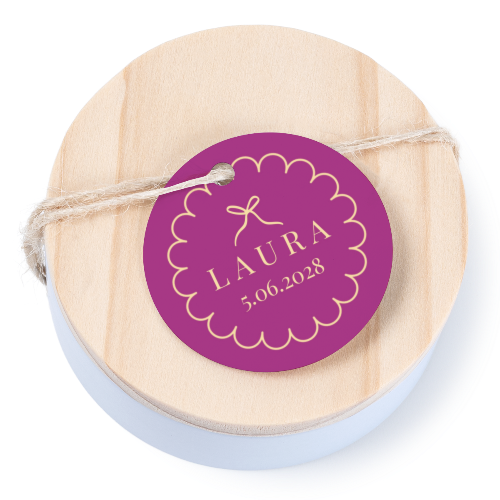 Classy Scallop Bow - Text Only Classy Scallop Bow - Text Only