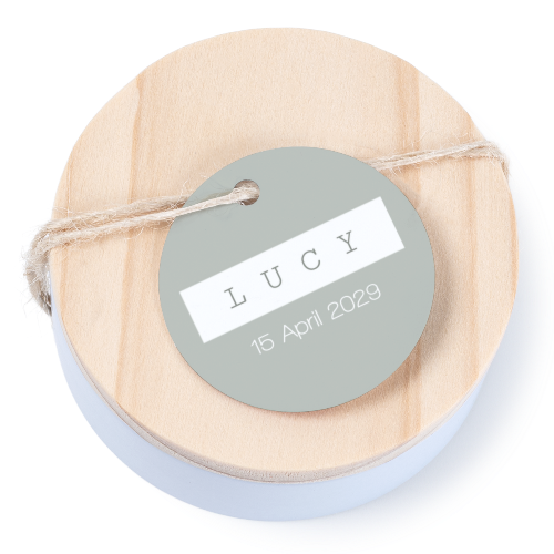 Geschenkdoosje met rond label - set van 12 Geschenkdoosje met rond label - set van 12