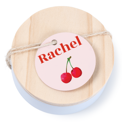 Boîtes en métal avec couvercle en bois sticker rond (lot de 12) Boîtes en métal avec couvercle en bois sticker rond (lot de 12)