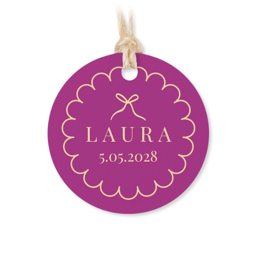 Classy Scallop Bow - Text Only Classy Scallop Bow - Text Only