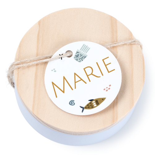 Geschenkdoosje met rond label - set van 12 Geschenkdoosje met rond label - set van 12