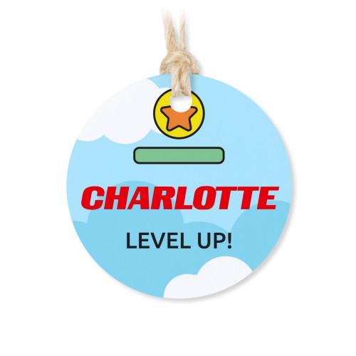 Geschenkdoosje met rond label - set van 12