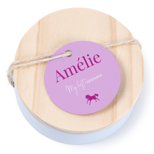 Geschenkdoosje met rond label - set van 12 Geschenkdoosje met rond label - set van 12