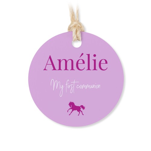 Boîtes en métal avec couvercle en bois sticker rond (lot de 12)