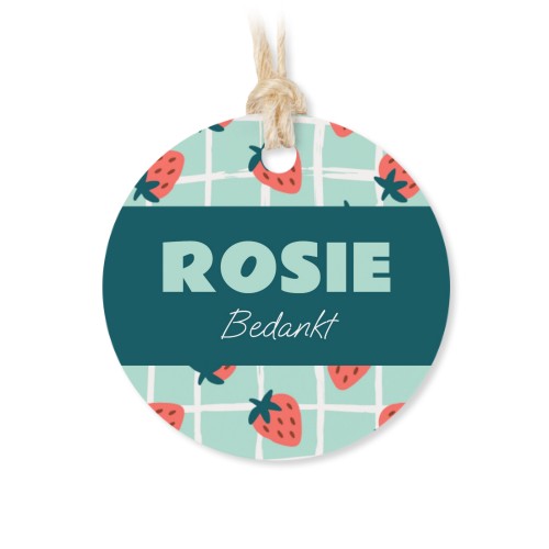 Geschenkdoosje met rond label - set van 12